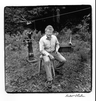 Holt in sculpture garden